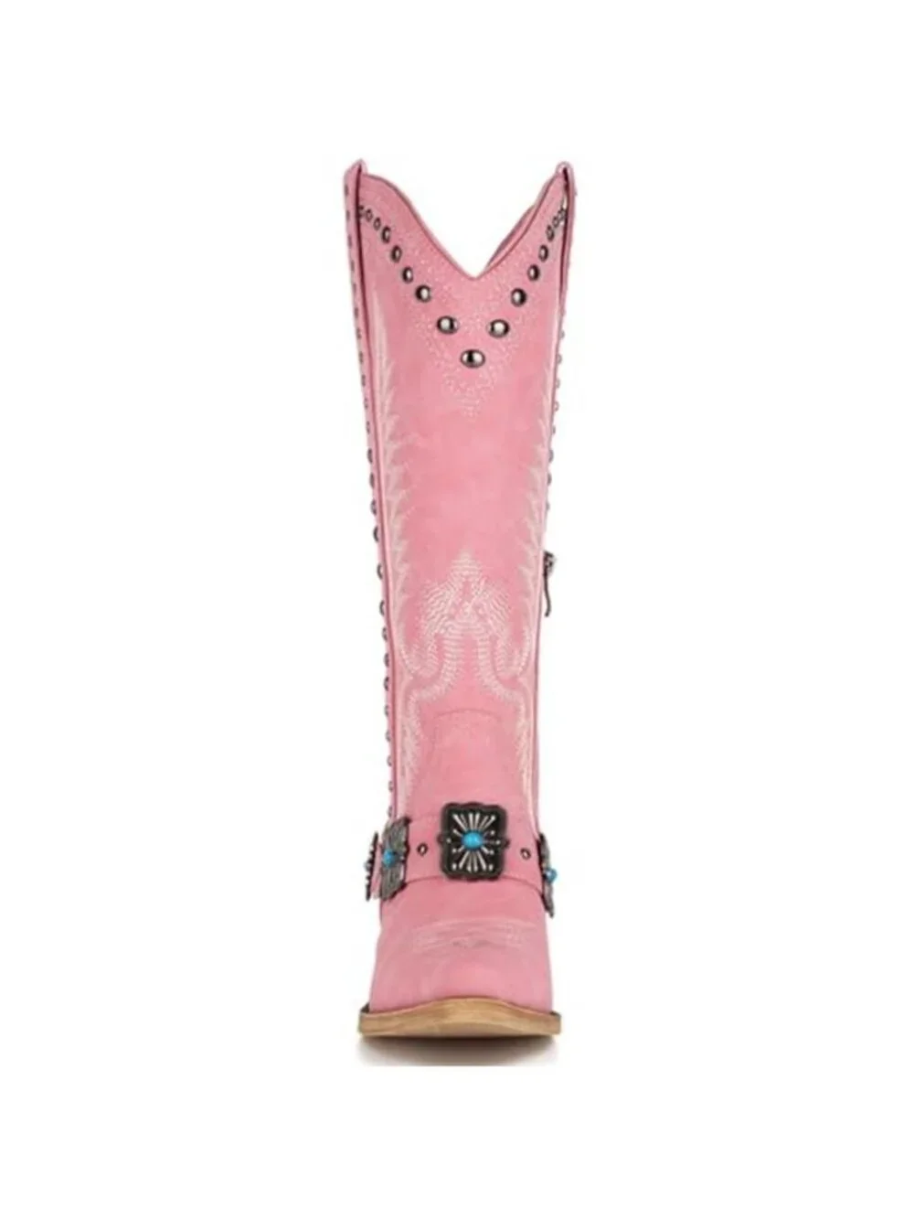 Yolkomo Cowboy Boots for Women Knee High Western Cowgirl Boots with Embroidery